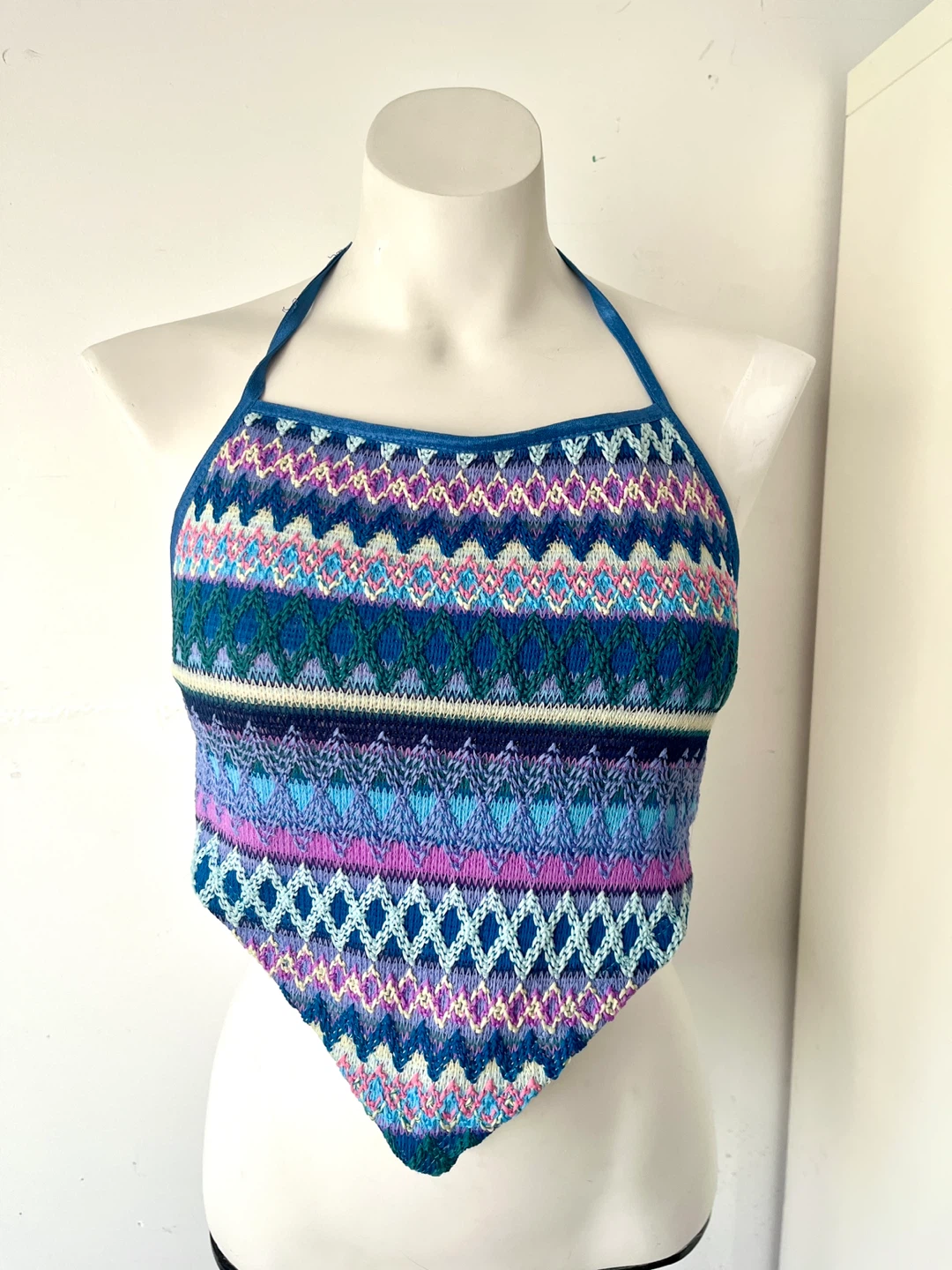 Halter Top - Blue & Purple