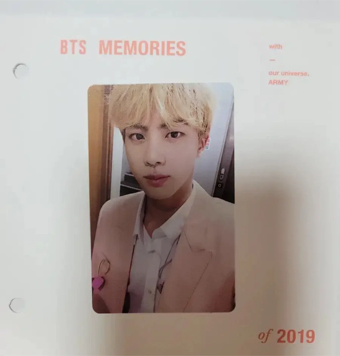 BTS 2019 memories blu-ray jin photocard image indicator(2)