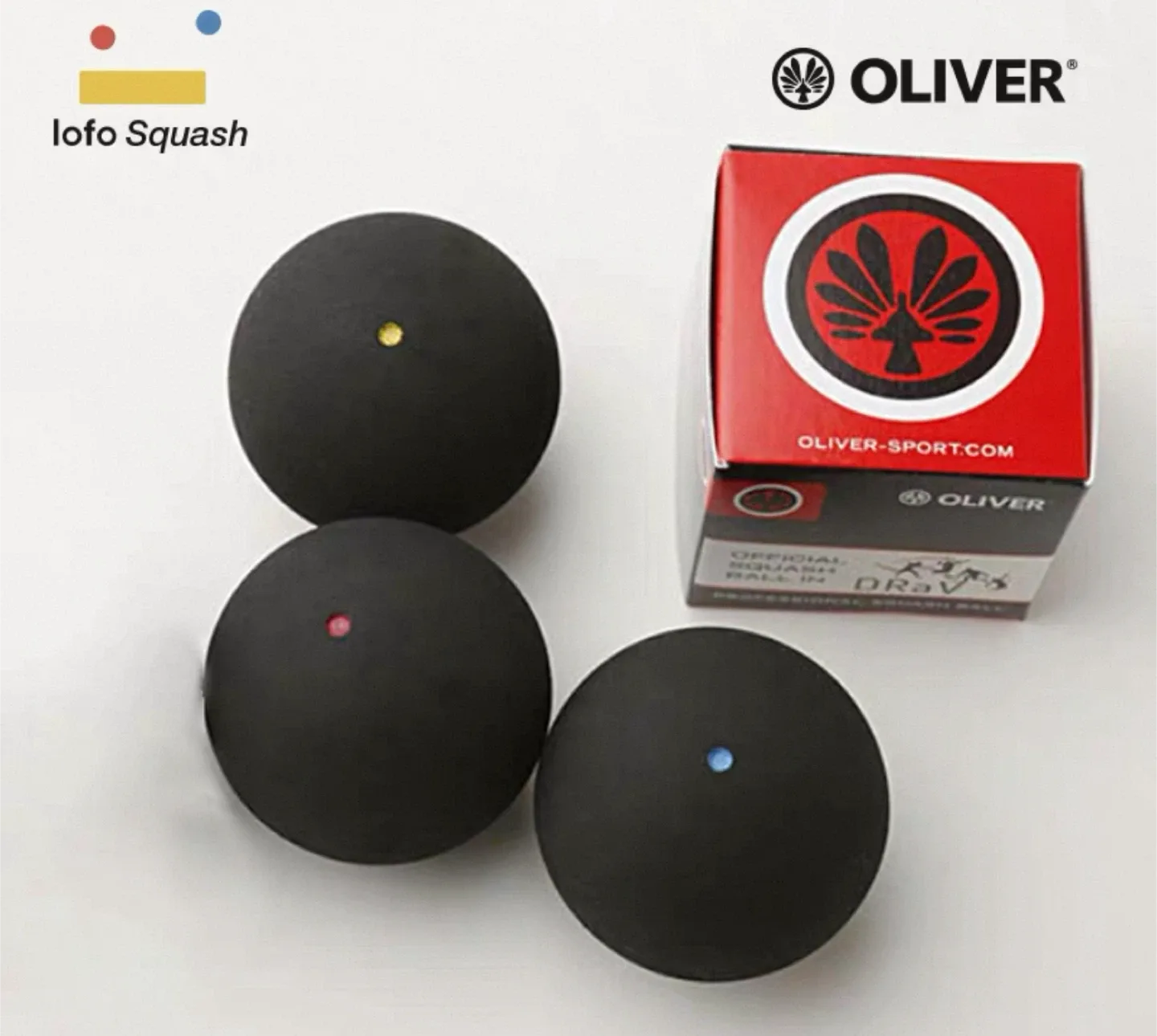 Brand New Oliver DRAV's Squash Balls - Set of 3 thumbnail