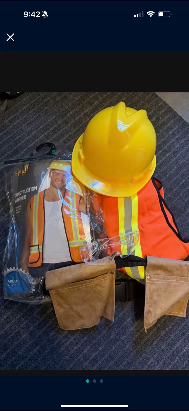 CONSTRUCTION WORKER HALLOWEEN ADULT L/XL