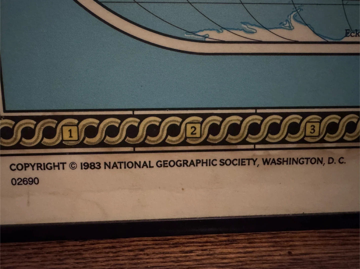 Vintage National Geographic World Map - 1983 - photo 3