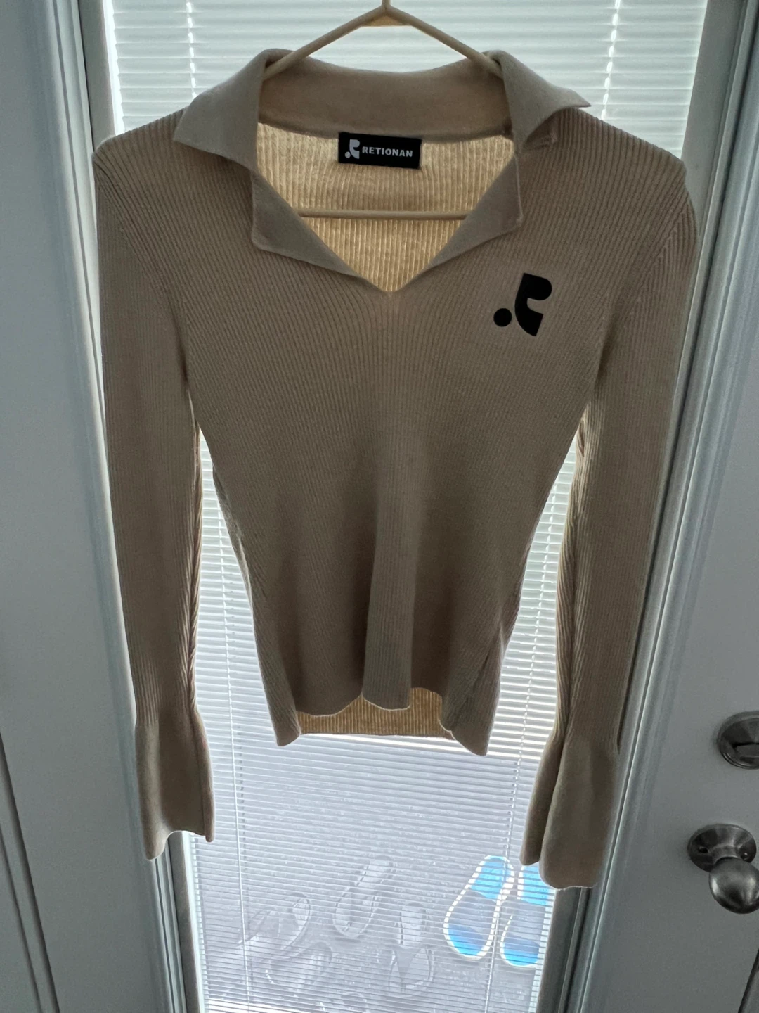 RETIONAN Beige Long Sleeve Top - photo 3
