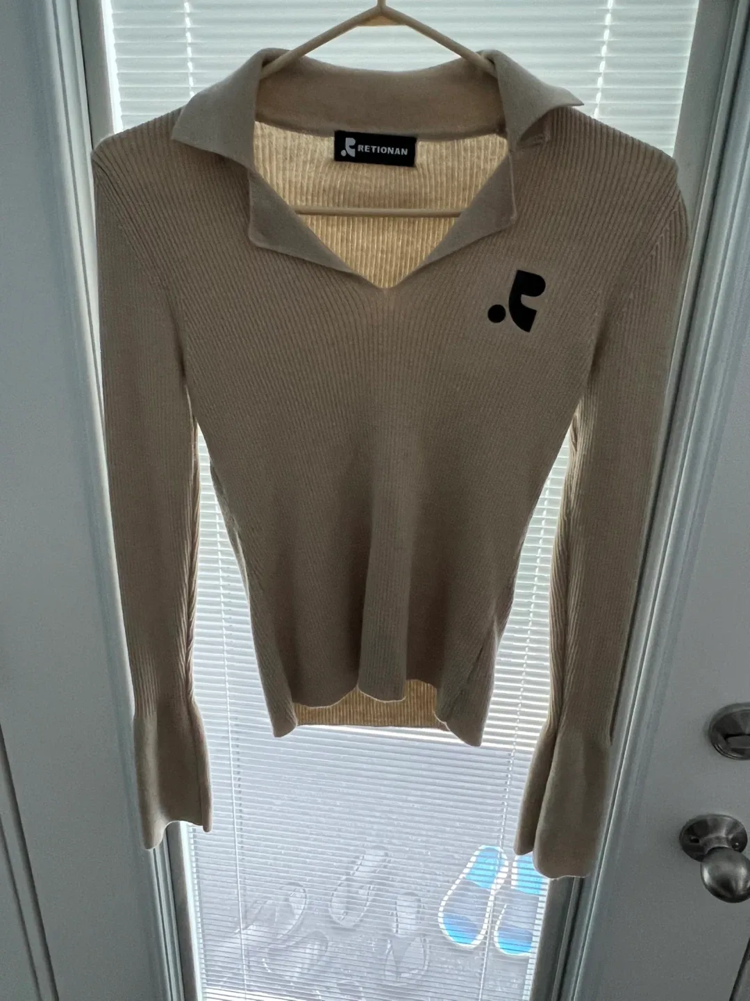 RETIONAN Beige Long Sleeve Top image indicator(3)