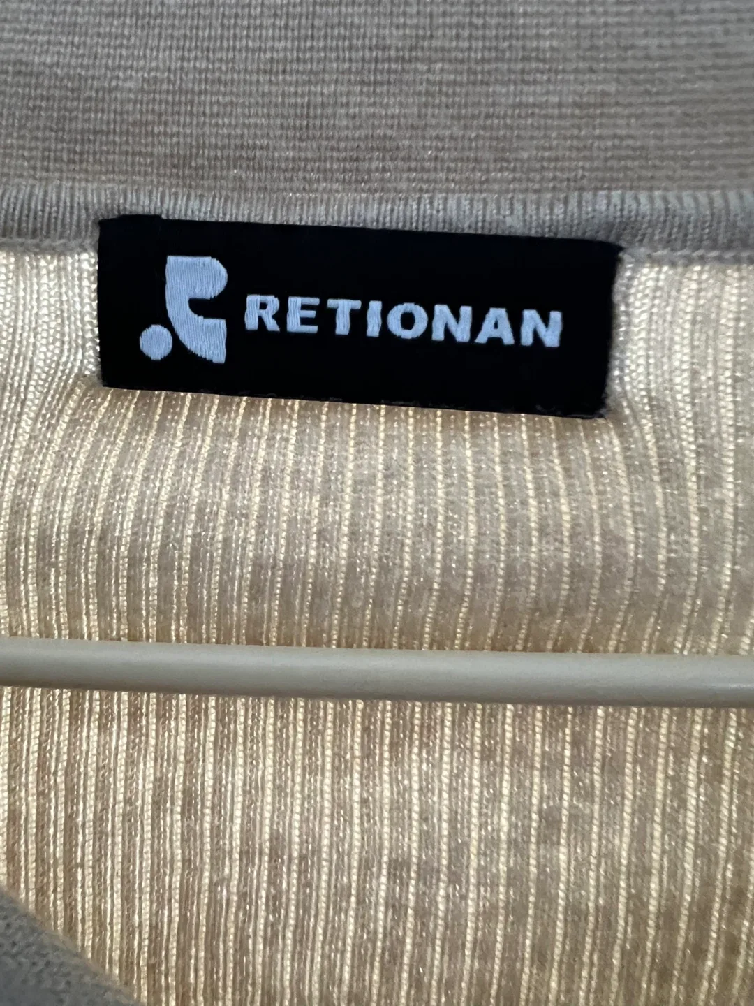 RETIONAN Beige Long Sleeve Top image indicator(2)