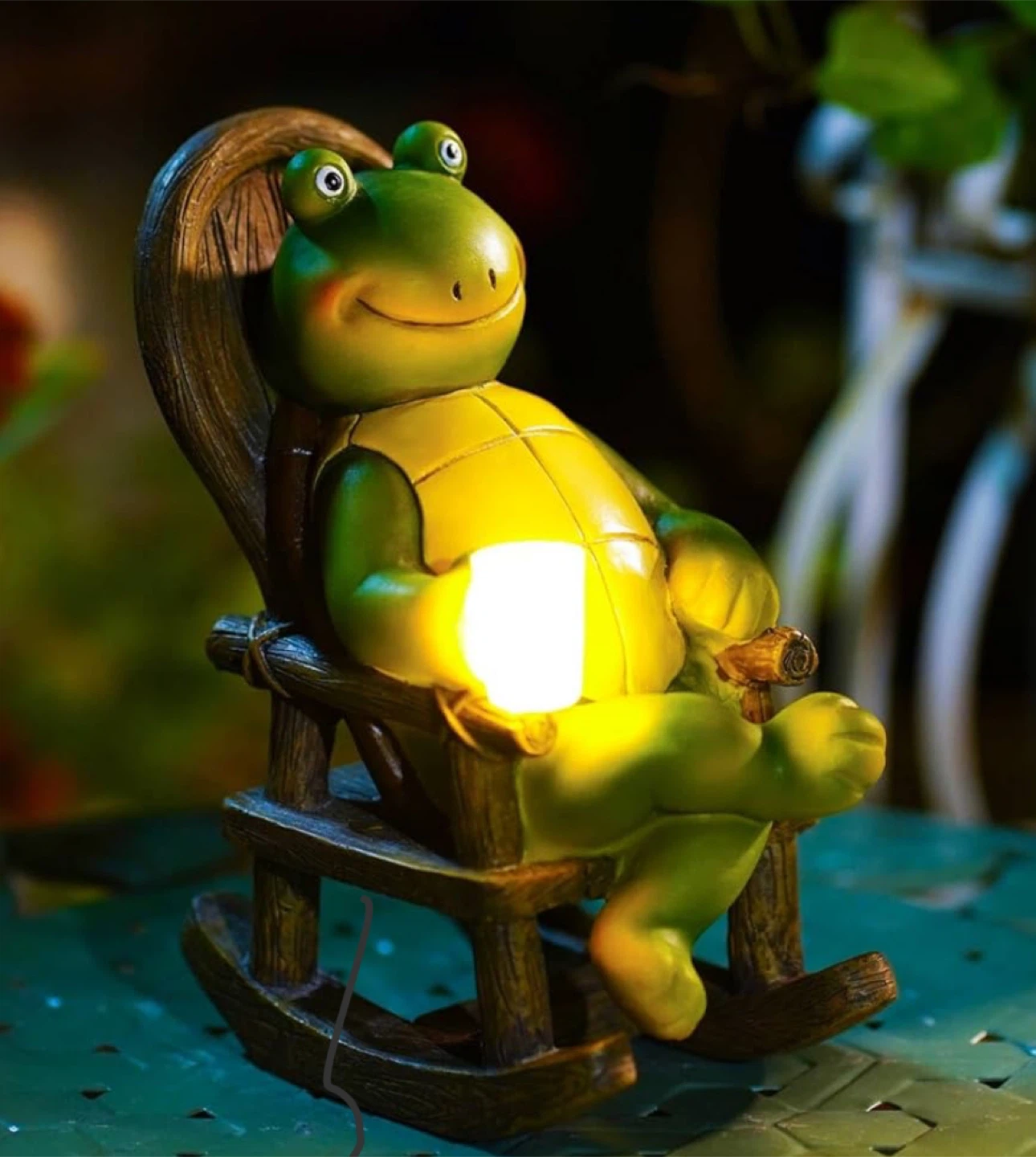 Nacome Turtle solar outdoor figurine 2 pieces