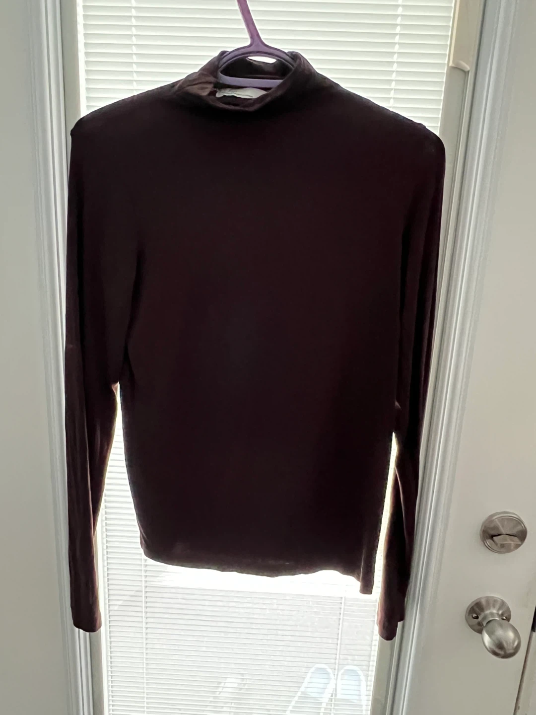 Oak + Fort Brown Turtleneck Top - Size S - photo 2