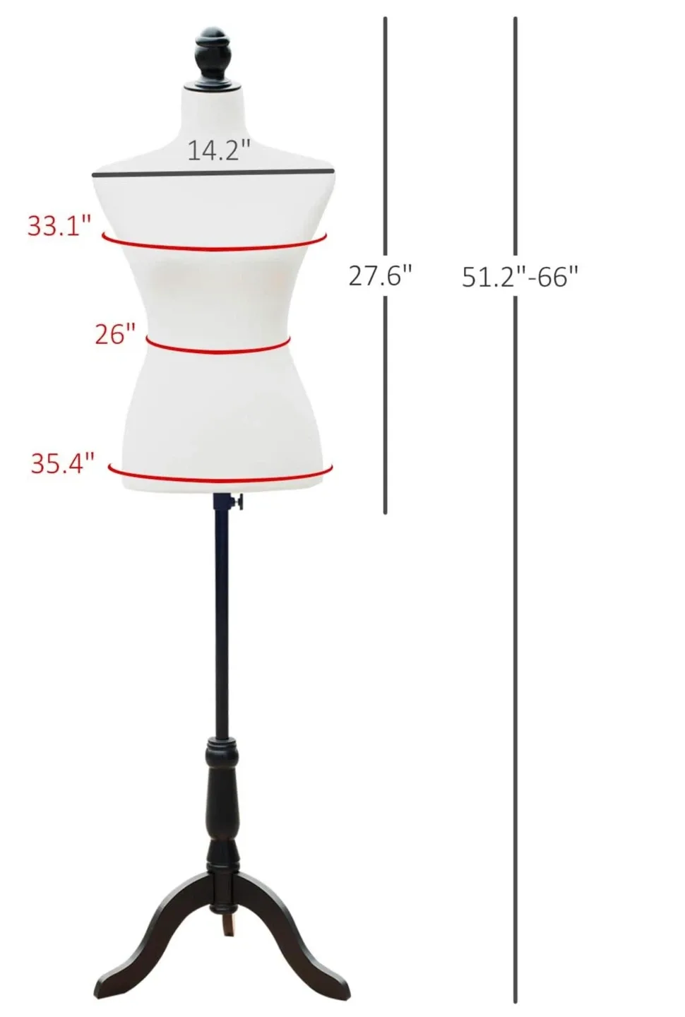Female Mannequin, Adjustable Height image indicator(5)