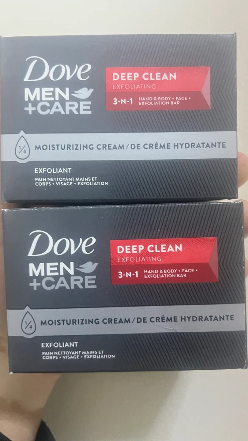 4 PCS Dove Men+Care Deep Clean. CHECK DESCRIPTION