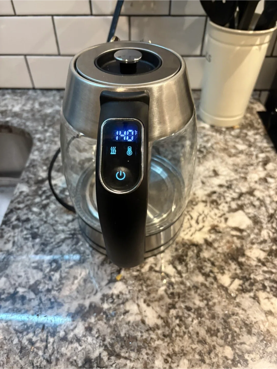 Electric Glass Kettle with Tea Infuser thumbnail