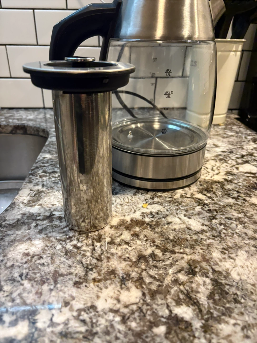 Electric Glass Kettle with Tea Infuser - photo 2
