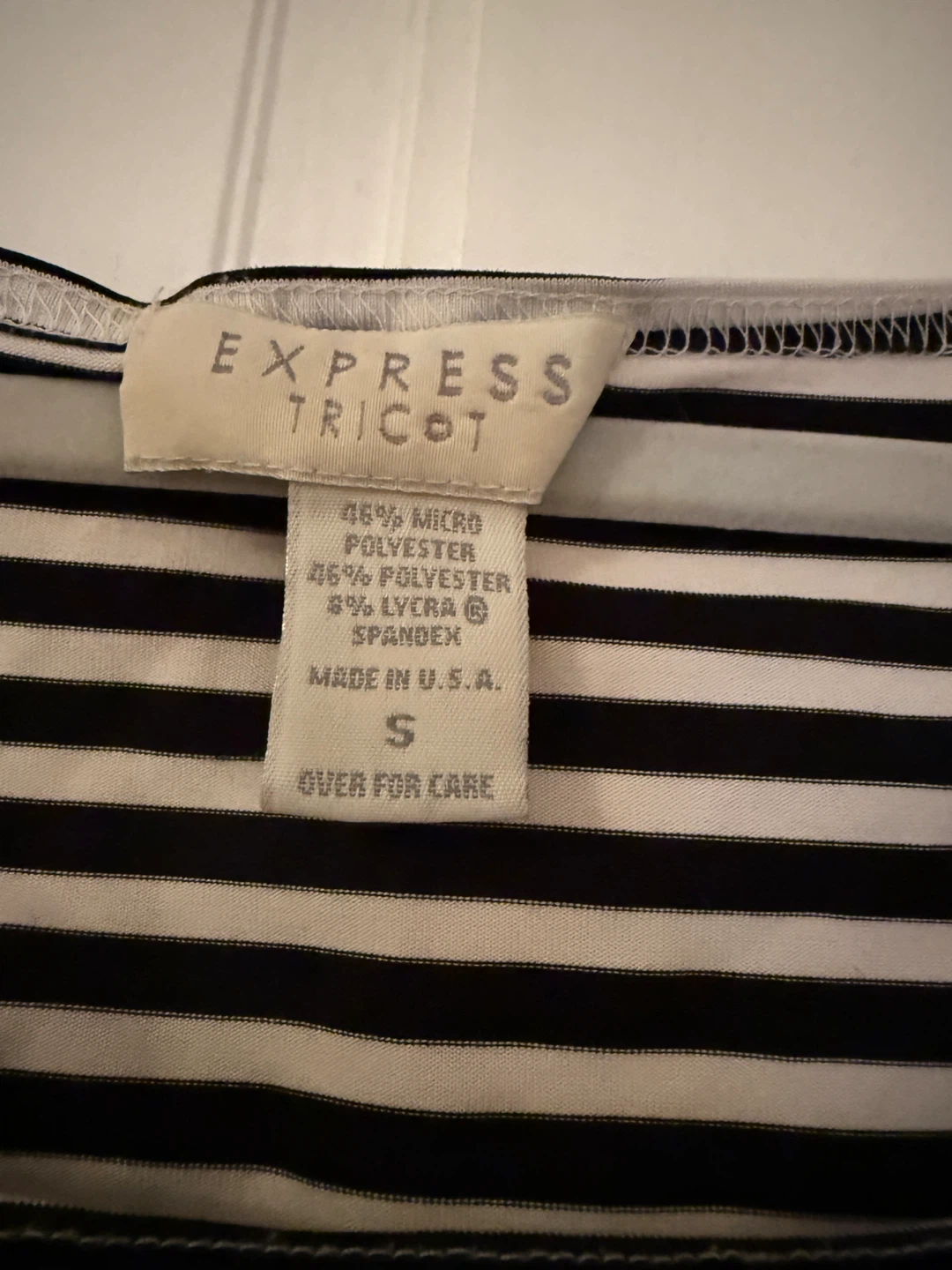 Express Tricot Striped Tank Top - Size S - photo 2