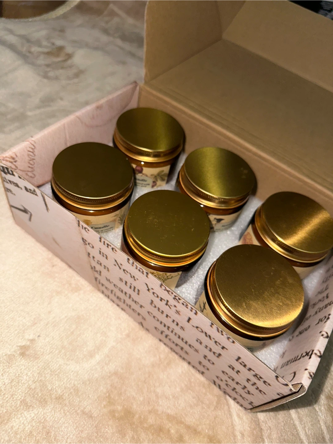 Handmade scented candles, gifts set of 6 - photo 3