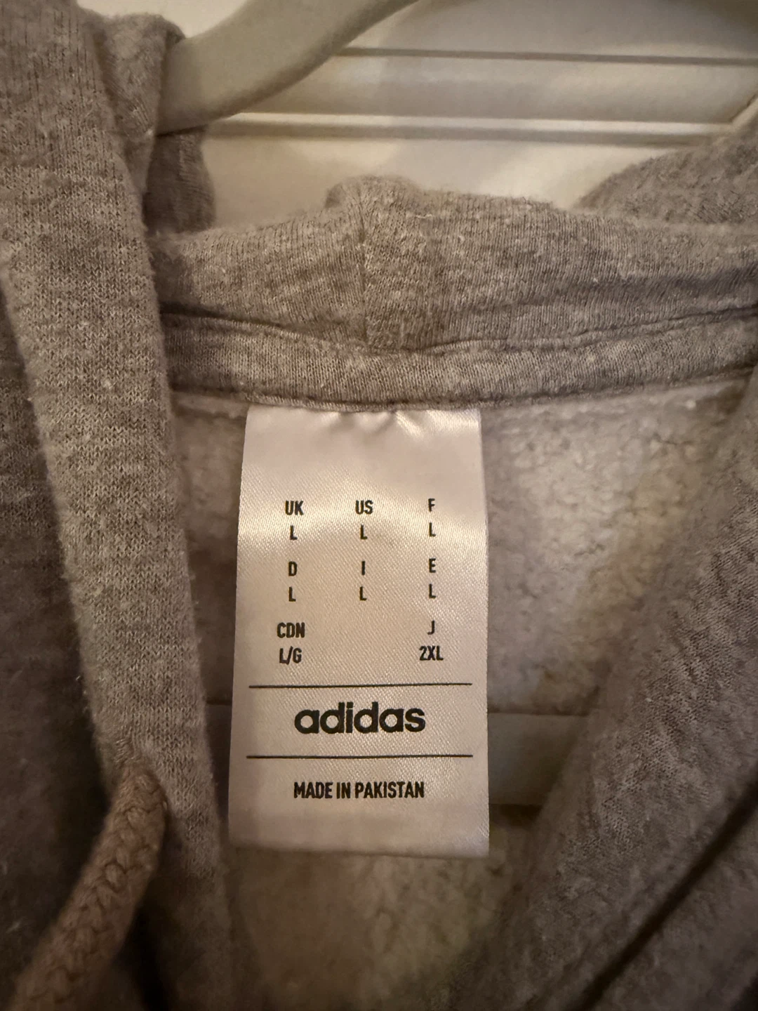 Adidas Gray Hoodie Size L - photo 3