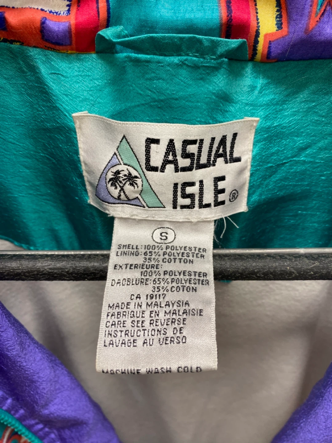 Vintage Casual Isle Windbreaker - Size S - photo 5