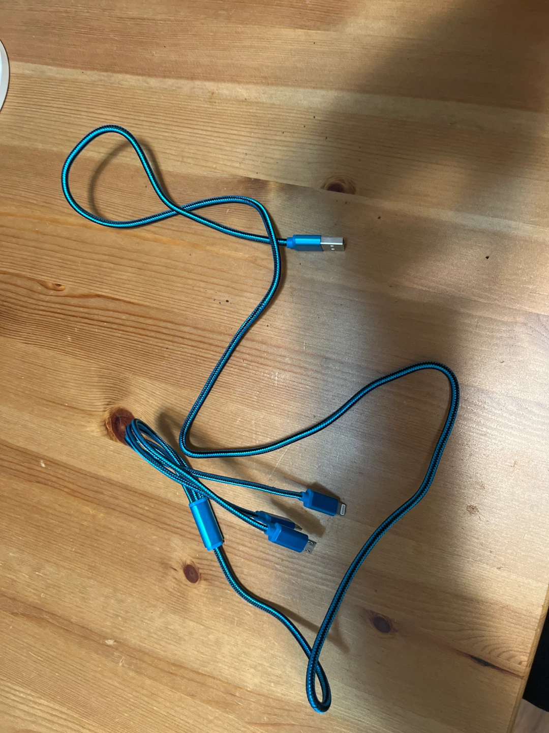 Blue Multi-Connector Charging Cable 🥕