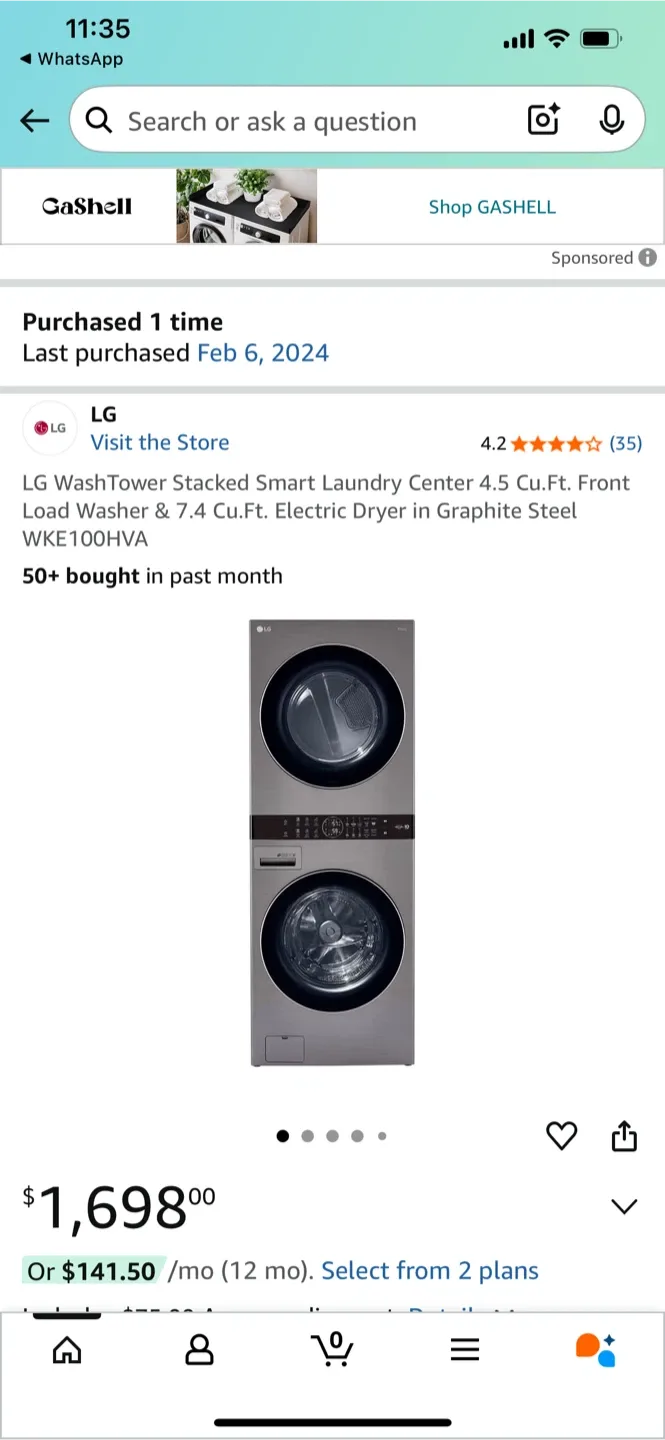 LG WashTower Laundry Center - Graphite Steel