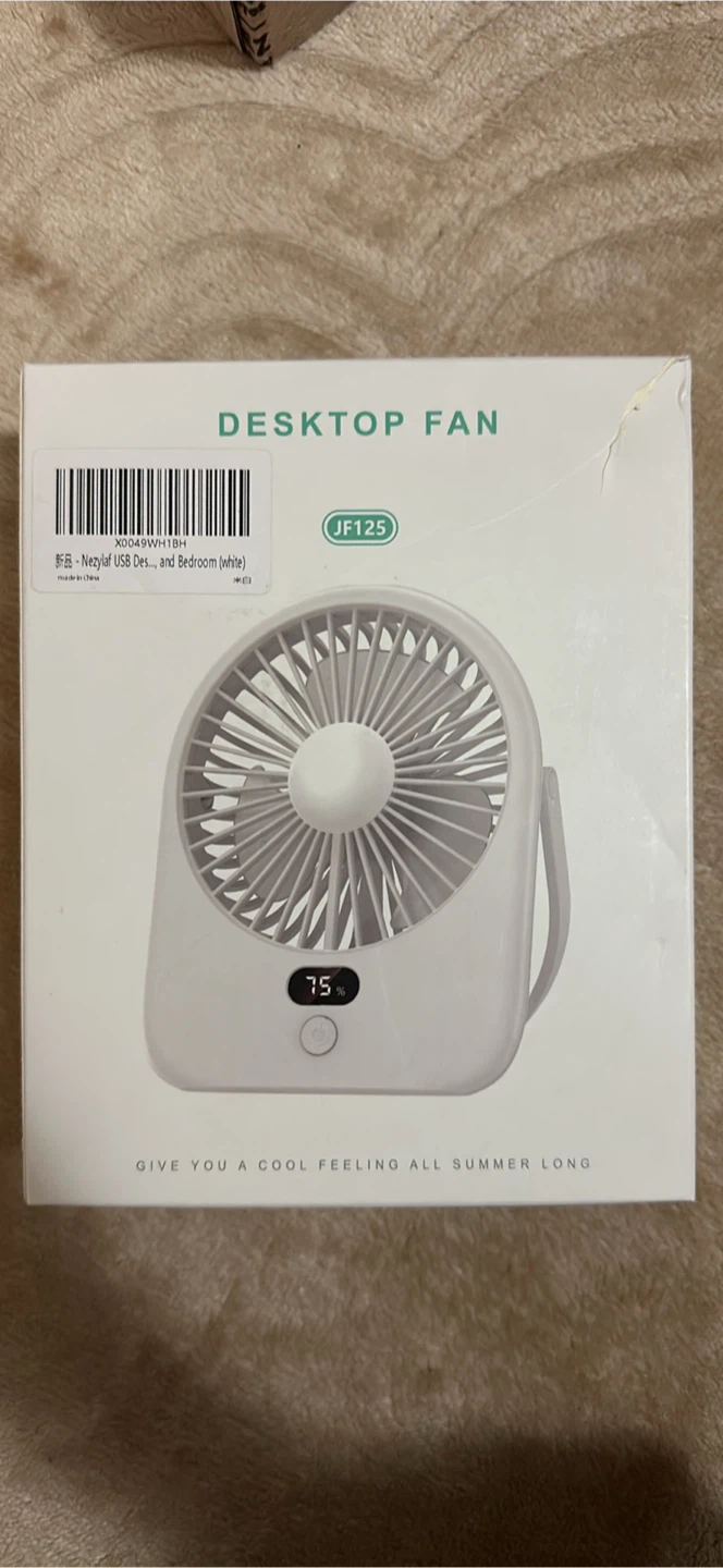 Nezylaf portable desk fan white - photo 4