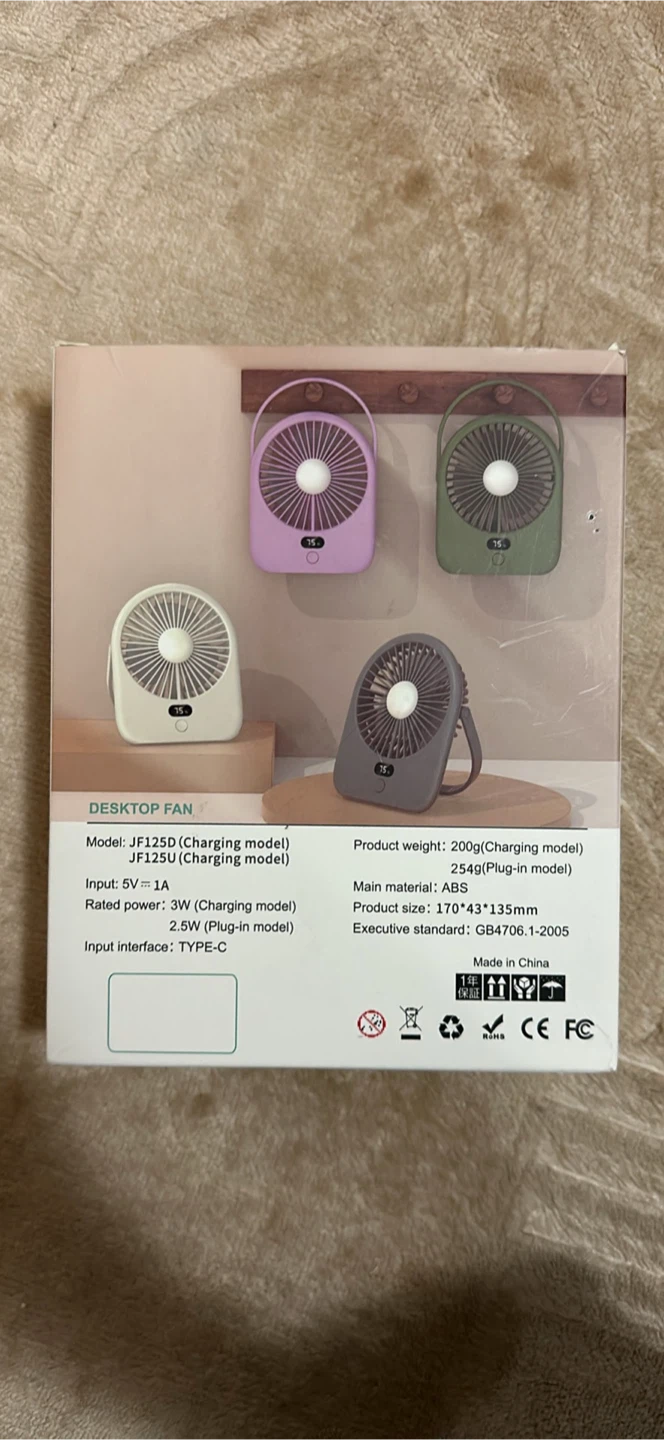 Nezylaf portable desk fan white - photo 5