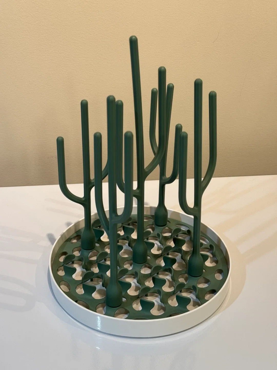 Boon Cactus Bottle Drying Rack - Green
