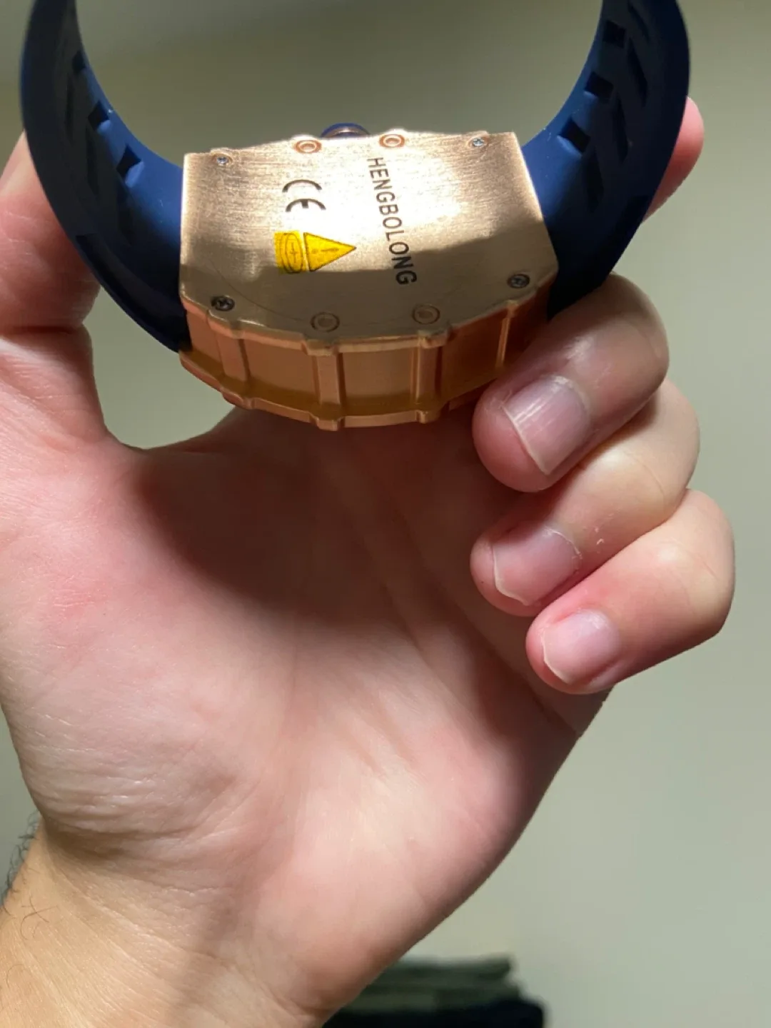 Hengbolong Men's Watch - Blue and Rose Gold image indicator(4)