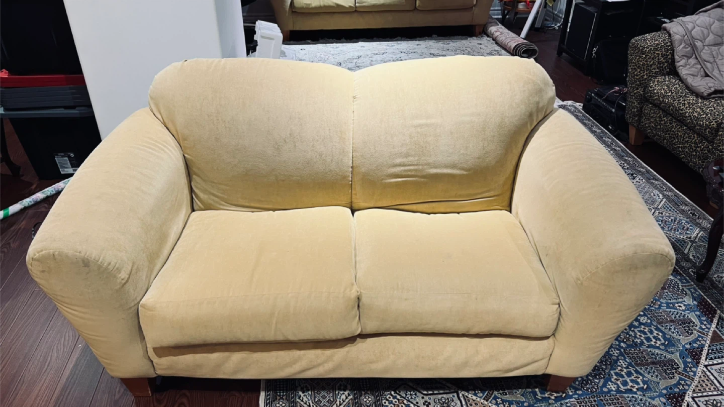 Beige Sofa and Loveseat Set - photo 2