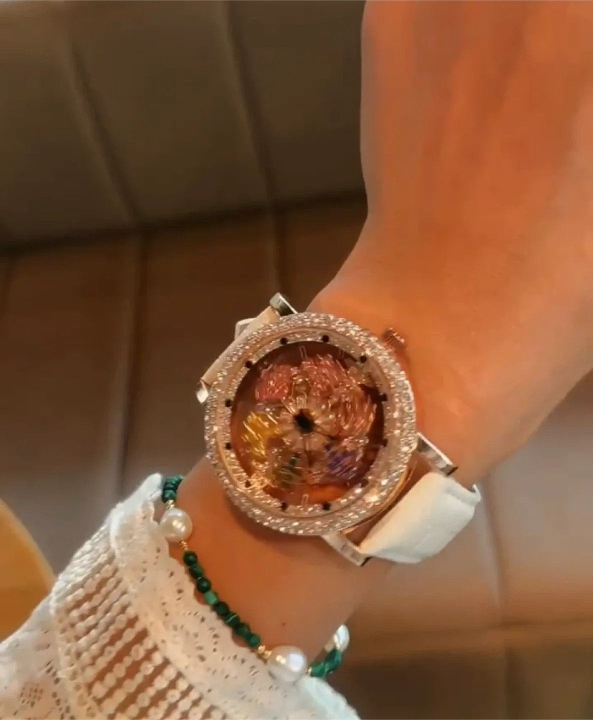 Women's Crystal Accented Fashion Watch image indicator(3)