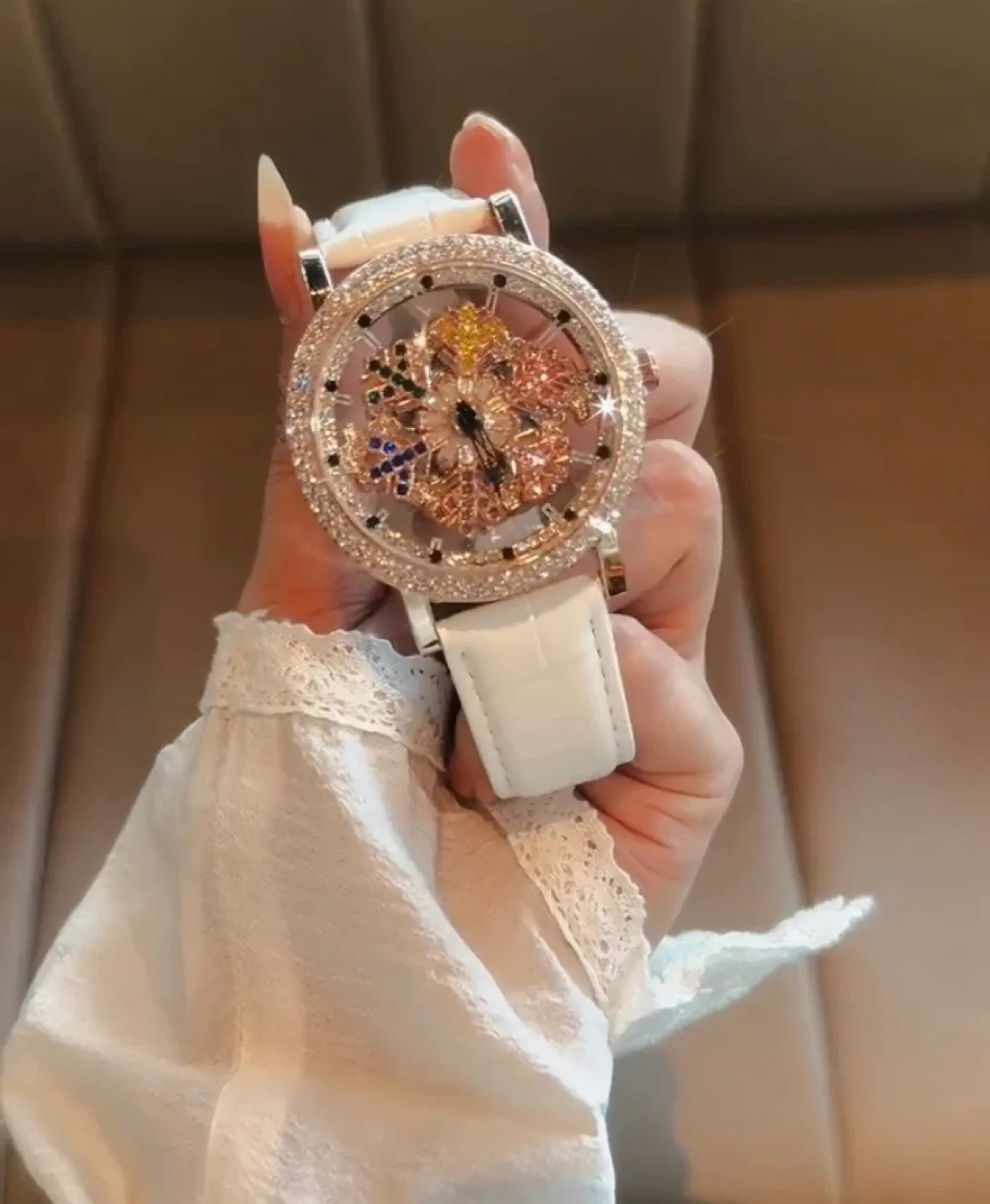 Women's Crystal Accented Fashion Watch image indicator(4)