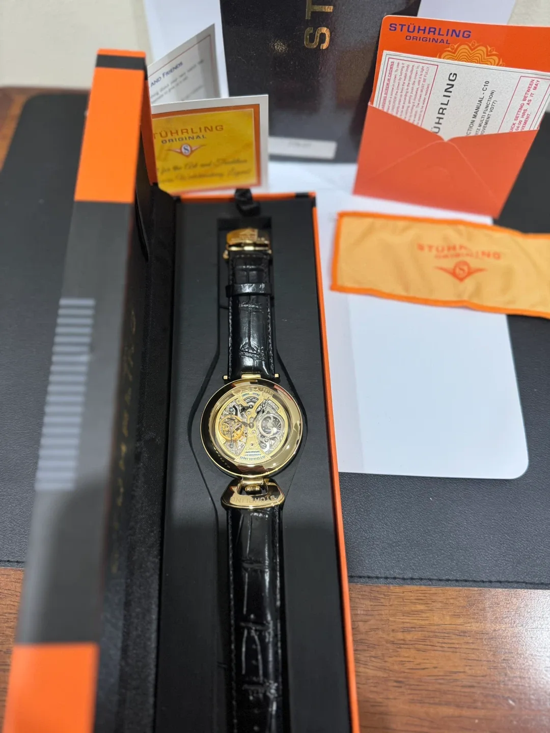 Stührling Original Dual Time Zone Pocket Watch/Wrist Watch image indicator(3)