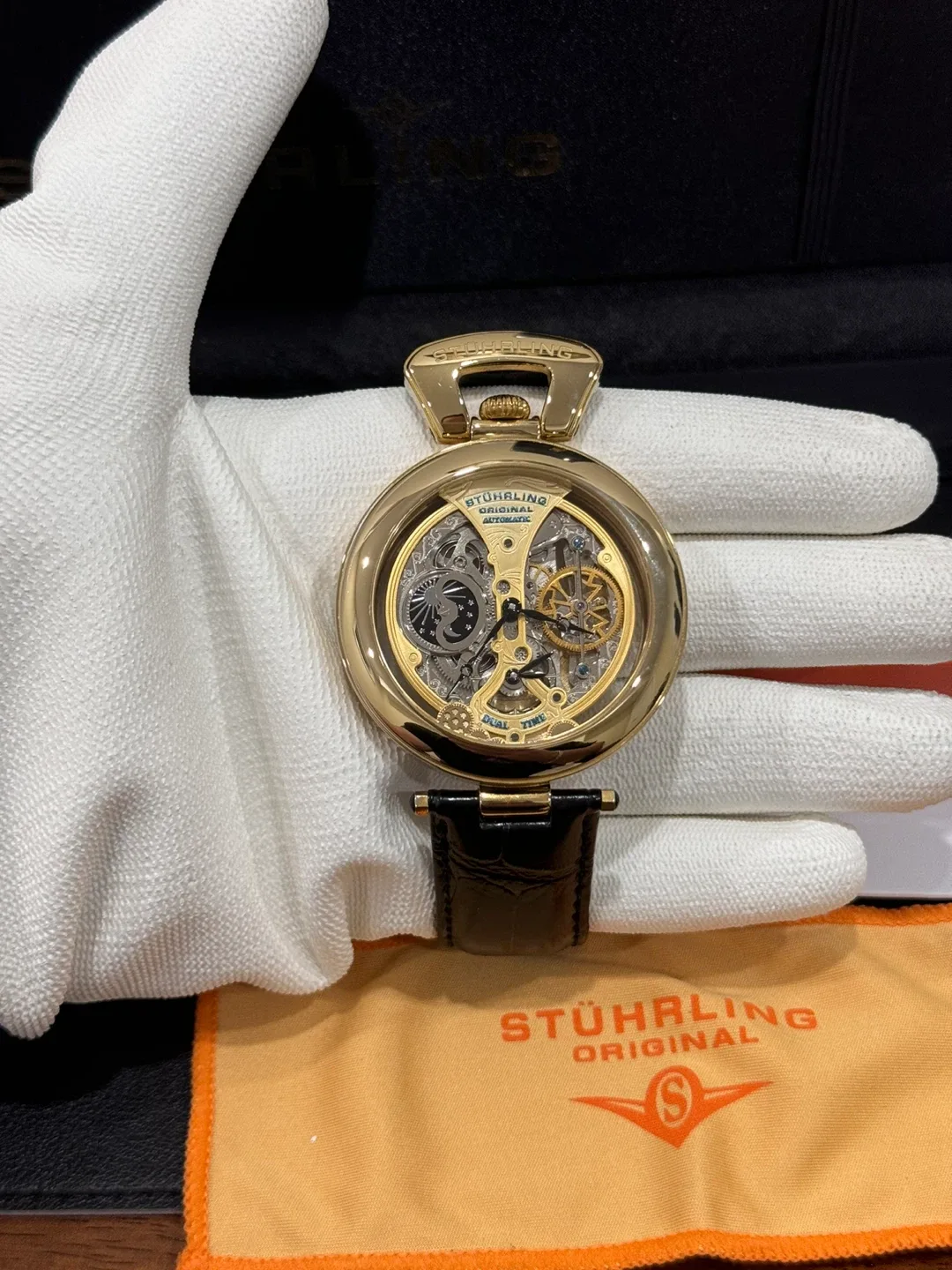 Stührling Original Dual Time Zone Pocket Watch/Wrist Watch image indicator(2)