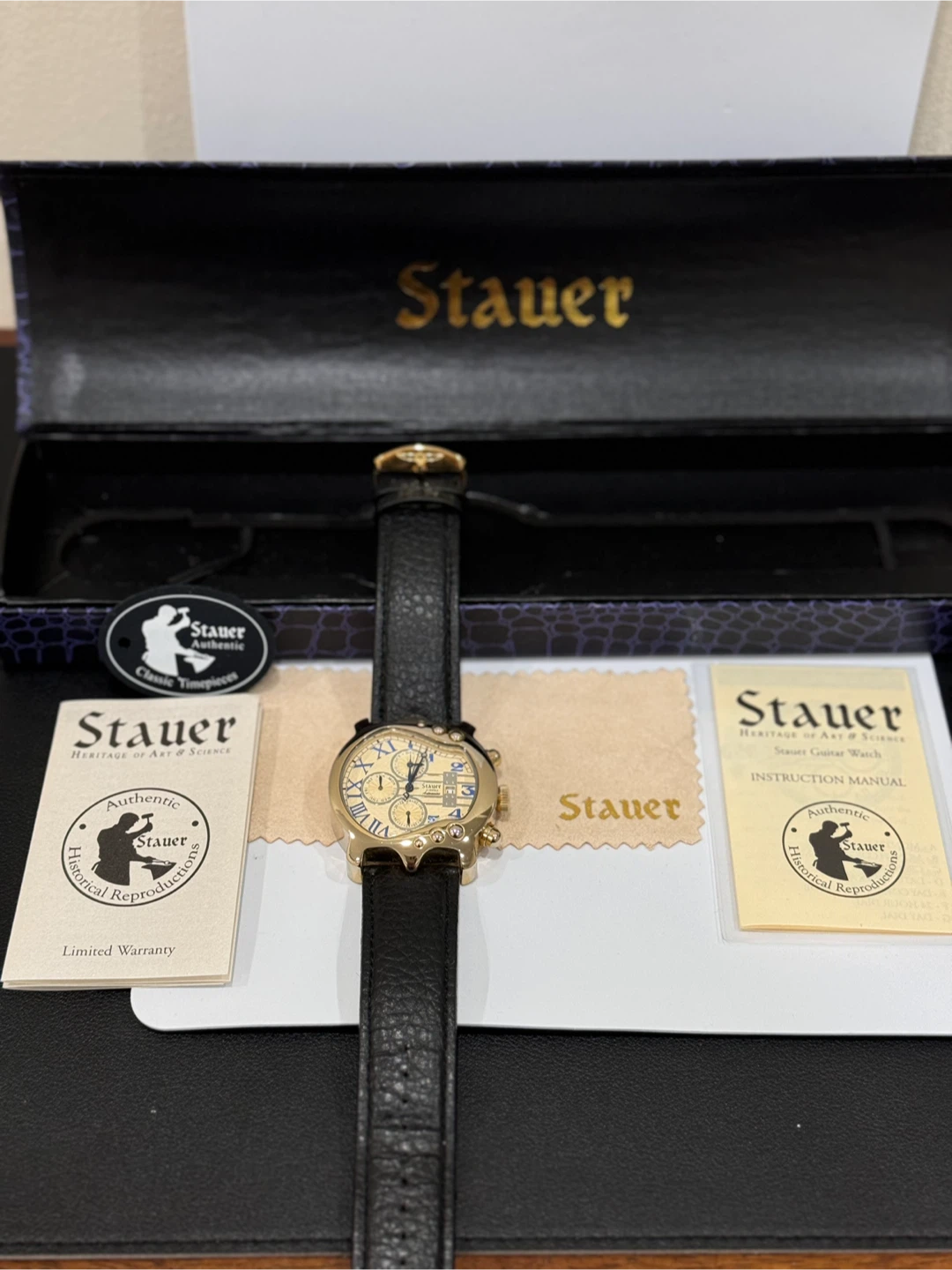 Stauer Graves Gold-Tone Wristwatch with Box - photo 2