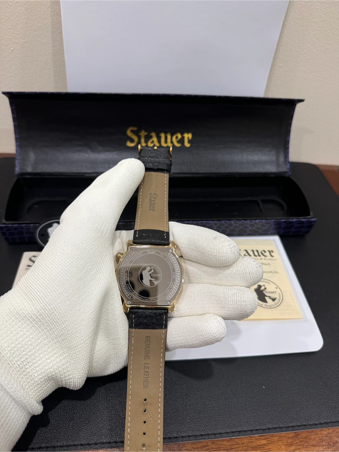 Stauer Graves Gold-Tone Wristwatch with Box - photo 3