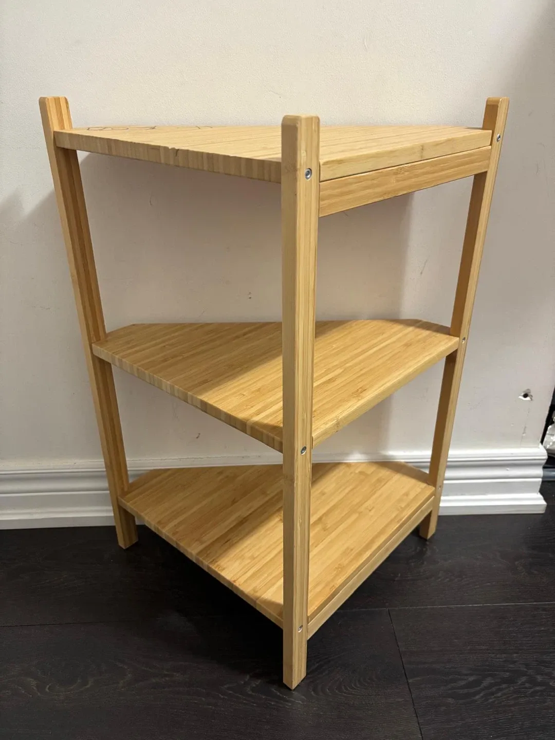 Wooden Corner Shelf - 3 Tier image indicator(2)