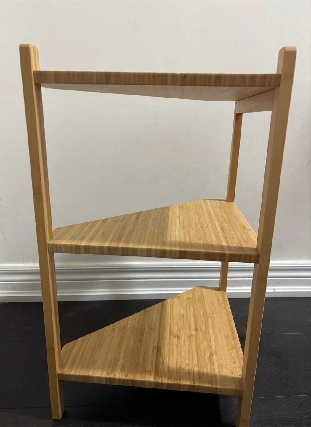 Wooden Corner Shelf - 3 Tier image indicator(3)