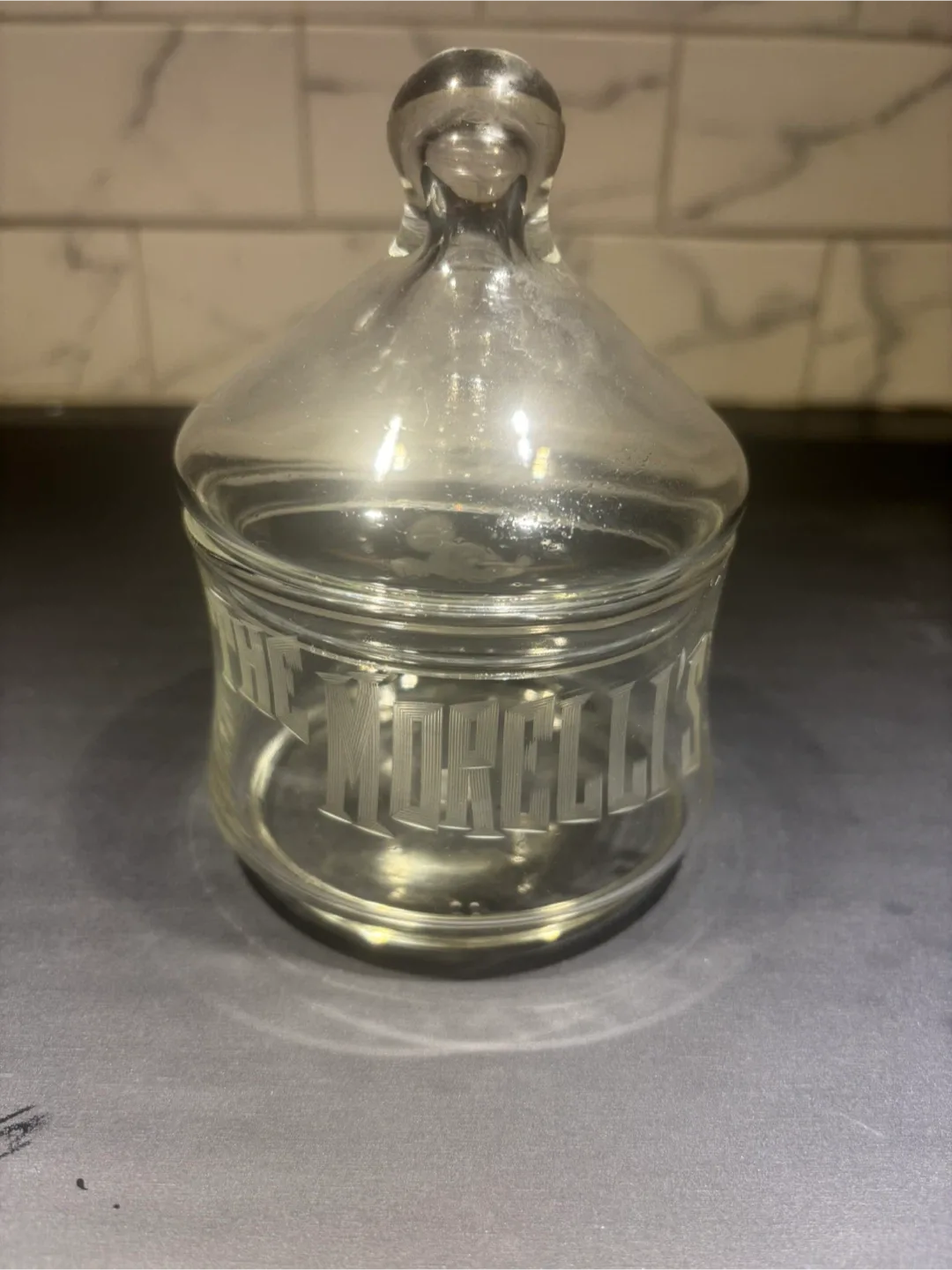 The Morelli's Mickey Mouse Glass Jar