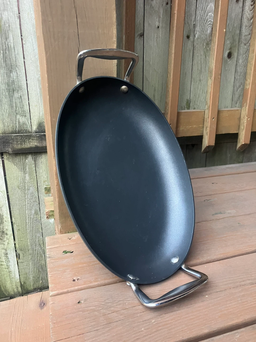 Cooks Essentials 15” Anodized Nonstick Oval Skillet