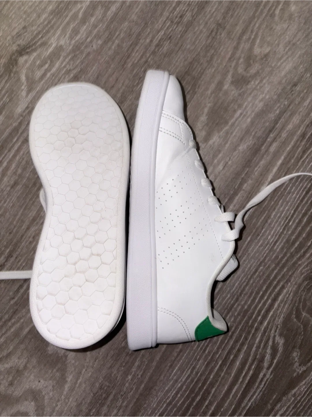 Adidas Advantage White/Green Shoes thumbnail