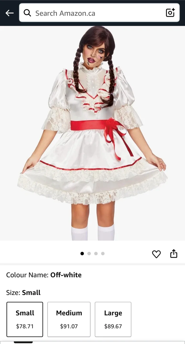 Leg Avenue Haunted Doll Costume - Size Small thumbnail