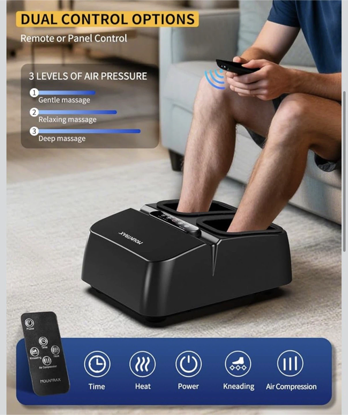 Mountrax Foot Massager with Remote - photo 2