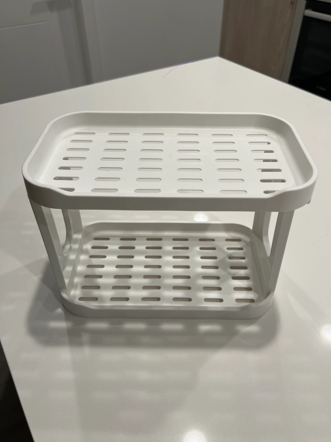 White 2-Tier Storage Rack - photo 2