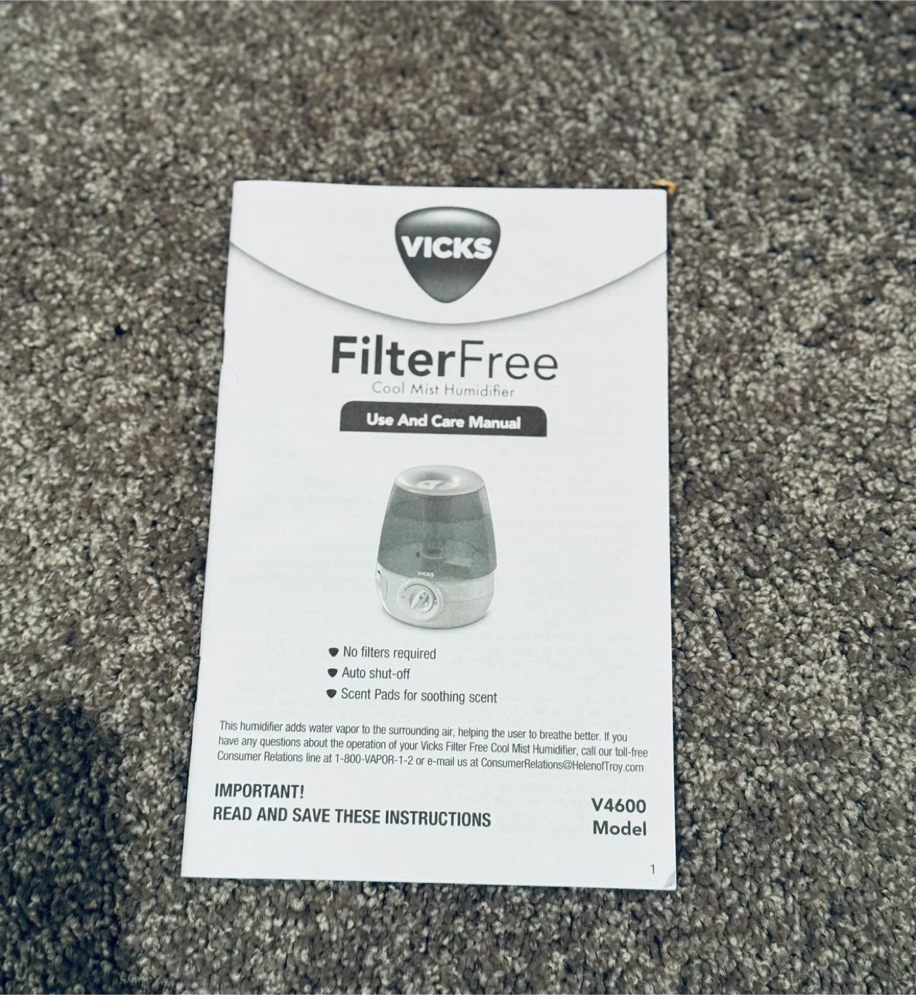 💧 Vicks FilterFree Cool Mist Humidifier (4.5L) image indicator(6)