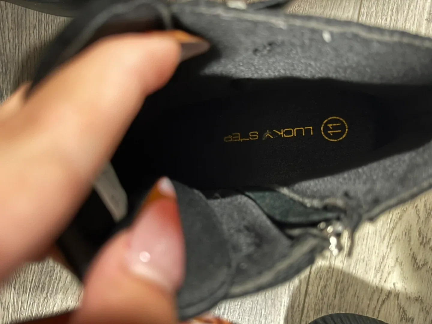 Lucky Step Black Ankle Boots - Size 11 image indicator(2)