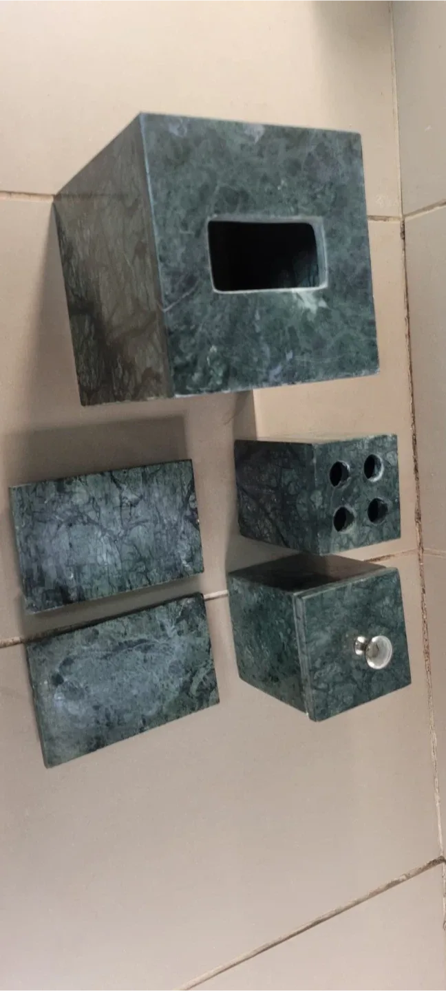 Marble Bathroom Accessories Set - 5 Piece image indicator(2)