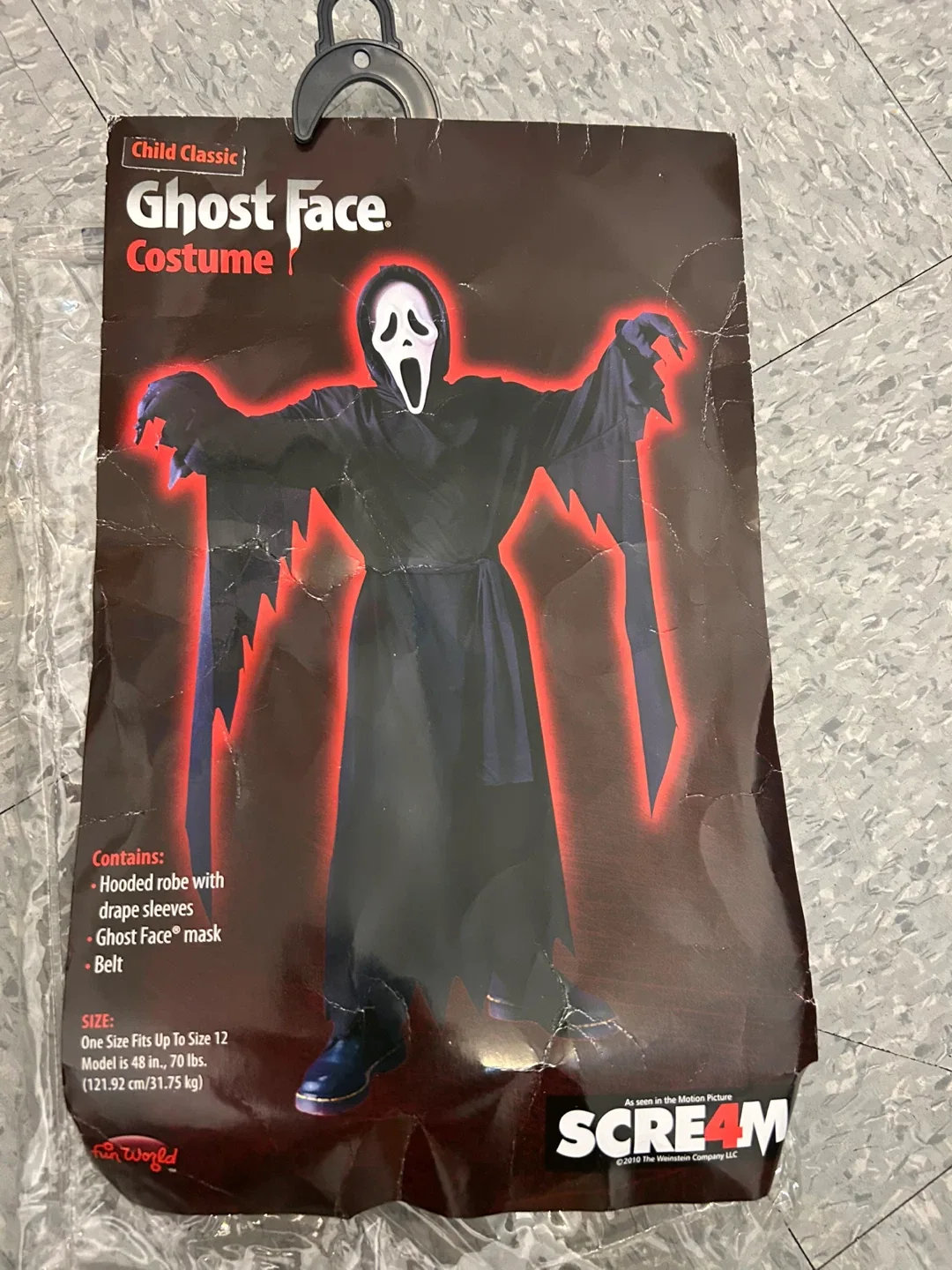 Ghost Face Costume Child Classic Size 48 in image indicator(2)