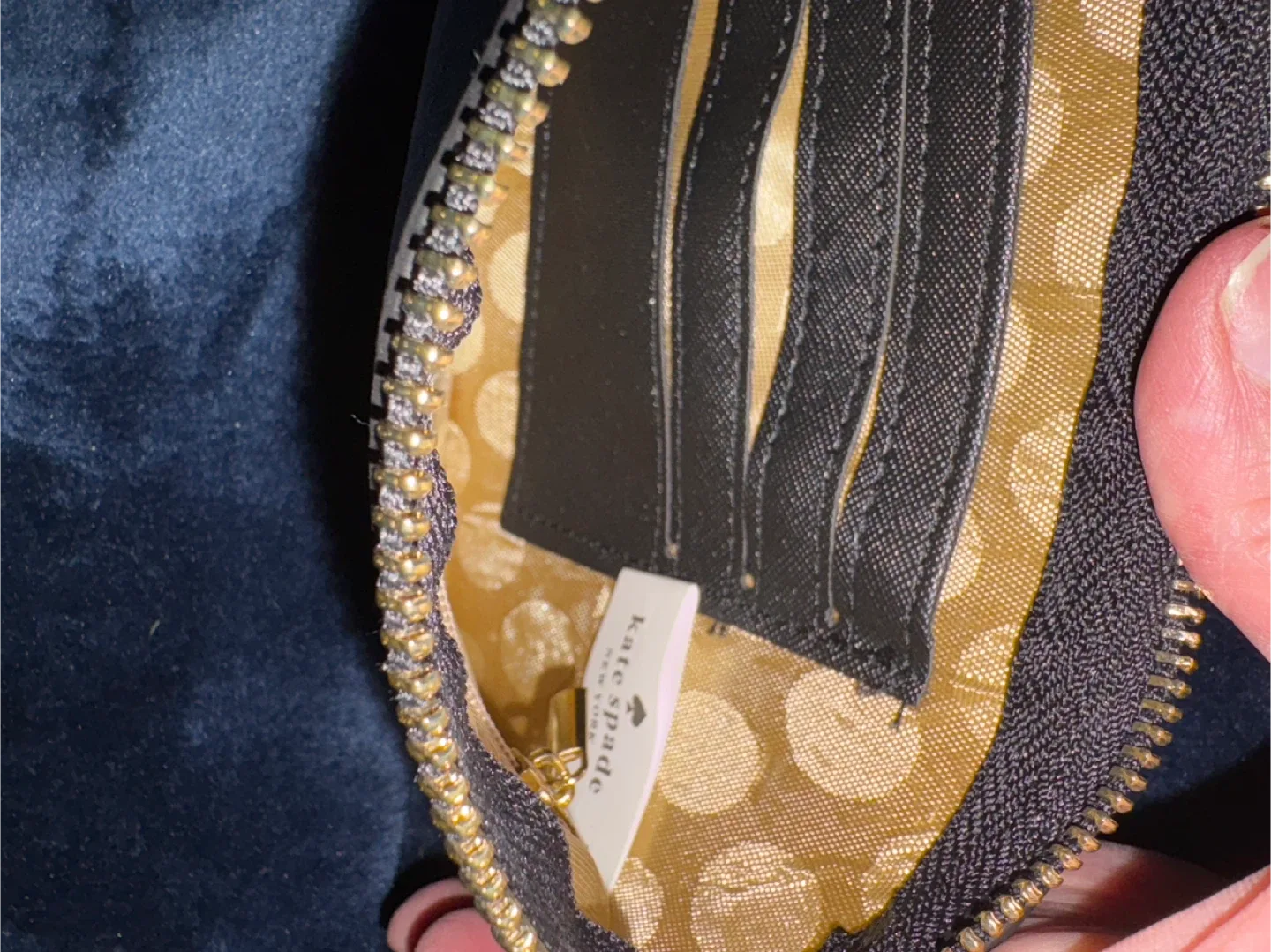 Kate Spade Black Wristlet Wallet - Like New! image indicator(4)