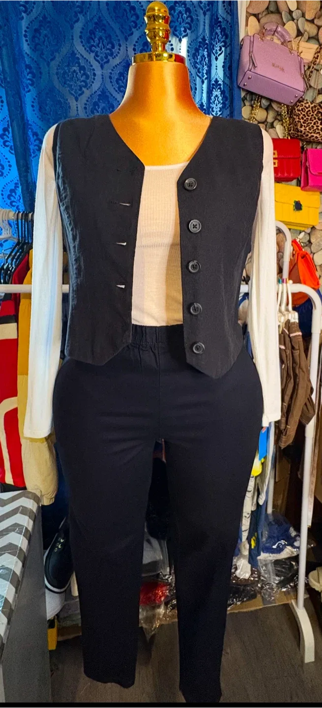 Black Vest and Pants Set thumbnail