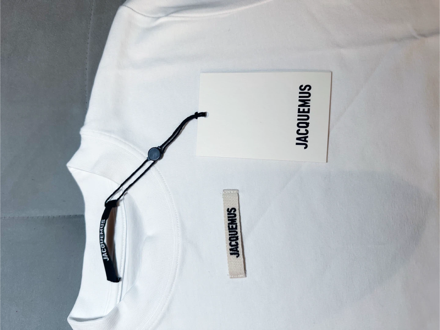 New Jacquemus White Gros Grain T-shirt - photo 2