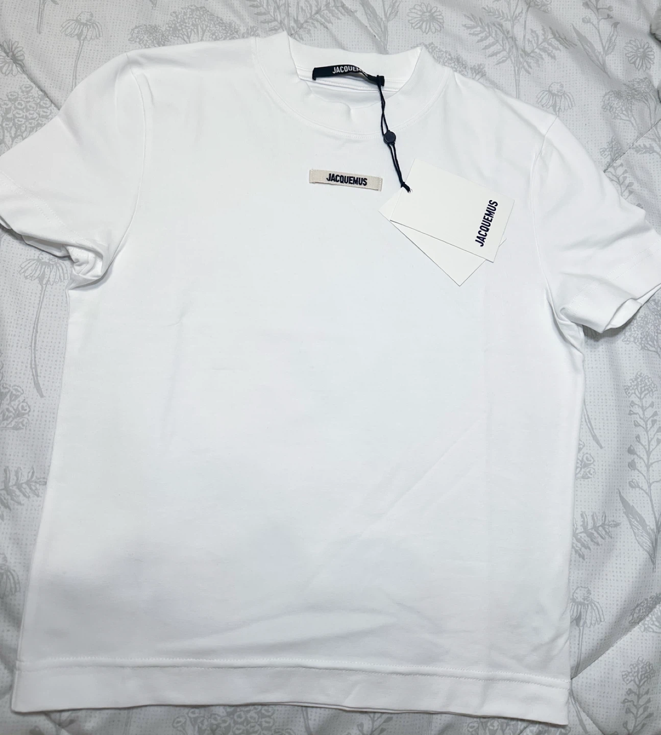 New Jacquemus White Gros Grain T-shirt - photo 4