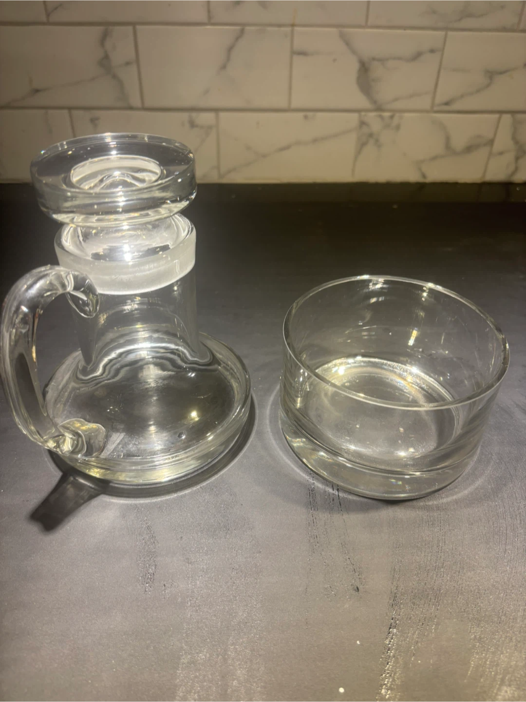 Vintage Suvretta set stacked sugar and creamer (Romania) - photo 3