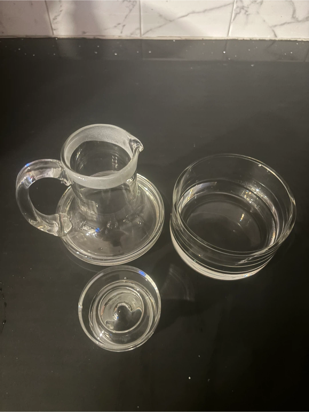 Vintage Suvretta set stacked sugar and creamer (Romania) - photo 5