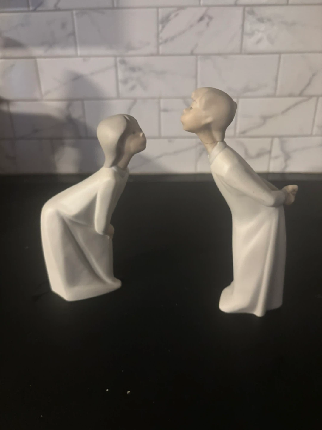 Vintage Otagiri Japan Kissing Boy Girl Figurines